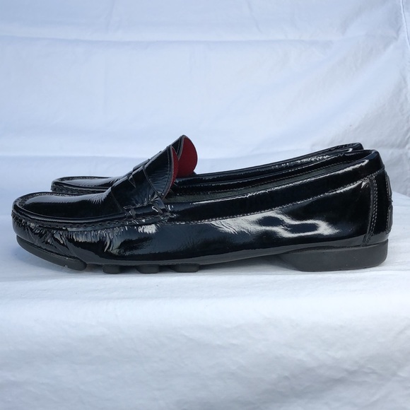 Salvatore Ferragamo Black Patent Leather Penny Loafer/Moccasin, Nero Calf - Picture 6 of 15